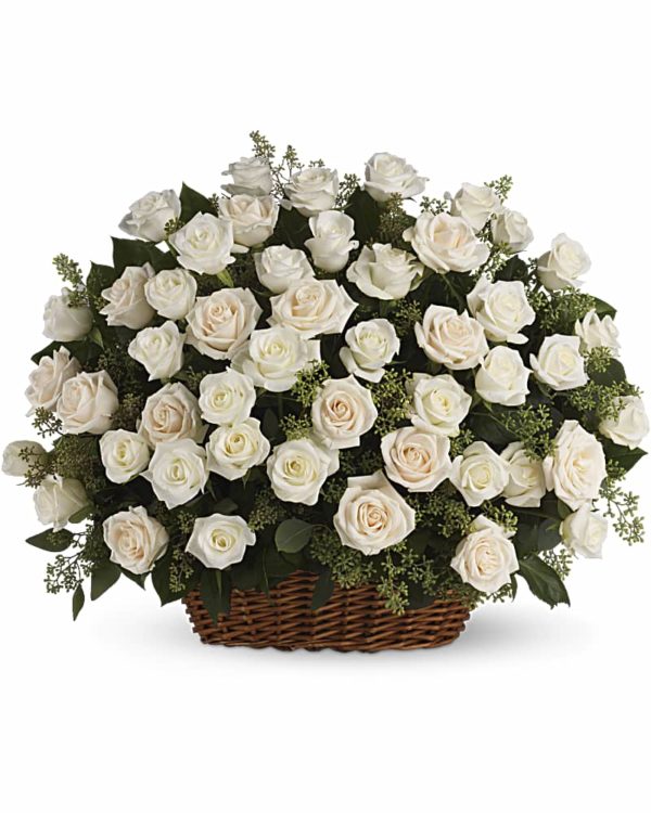 Bountifulrosebasketarrangement